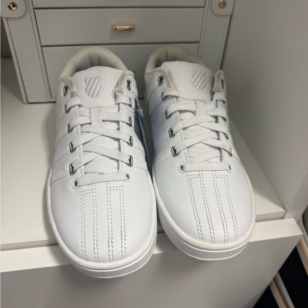 K-Swiss White Athletic Shoes
